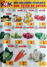 ŞOK Market Sebze Meyve Fiyatları - 17 Ekim ile 23 Ekim 2018 Arası