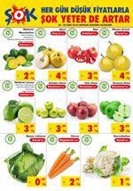ŞOK 24 - 31 Ekim 2018 Meyve ve Sebze Fiyatları