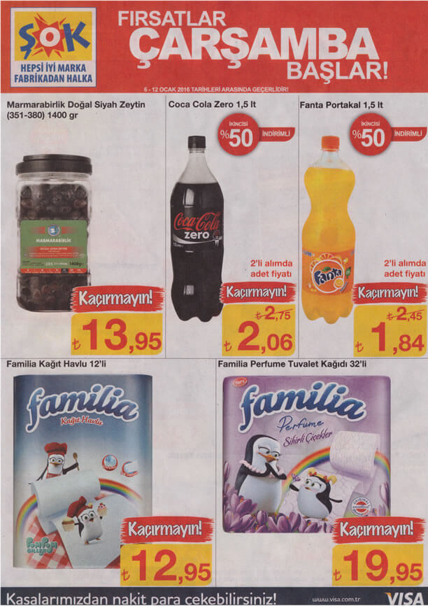 ŞOK Fırsat Ürünleri 6 Ocak 2016 Katalogu - Marmarabirlik Zeytin