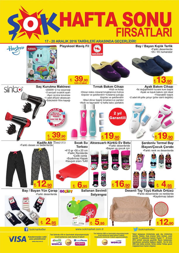 ŞOK Market 17 Aralık 2016 Katalogu - Hasbro Playskool Maviş Fil