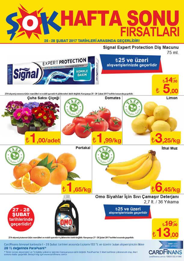 ŞOK Market 25 Şubat 2017 Fırsat Ürünleri Katalogu