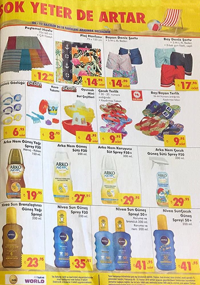 ŞOK Market 6 Haziran Katalogu - Güneş Kremi