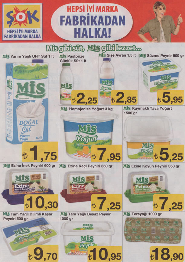ŞOK Market Fırsatları 09.12.2015 Broşürü - Mis Peynir