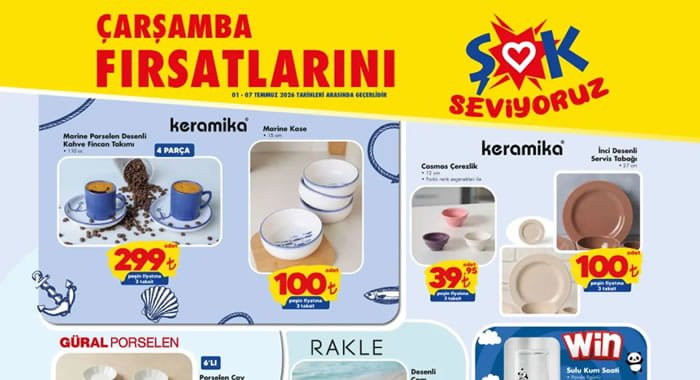ŞOK 1 Temmuz 2026 Aktüel Ürünler Kataloğu