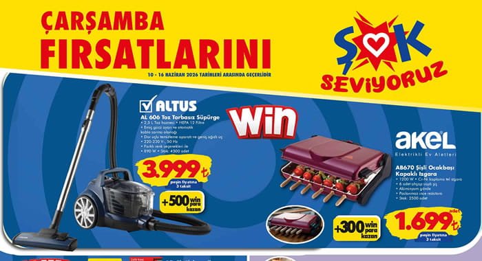 ŞOK 10 Haziran 2026 Aktüel Ürünler Kataloğu