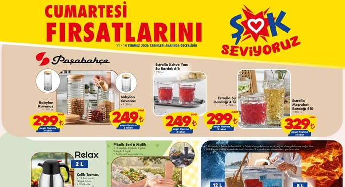 ŞOK 11 Temmuz 2026 Aktüel Ürünler Kataloğu