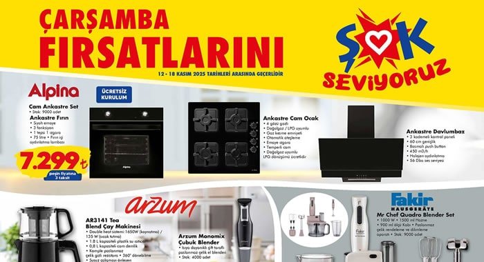 ŞOK 12 Kasım 2025 Aktüel Ürünler Kataloğu