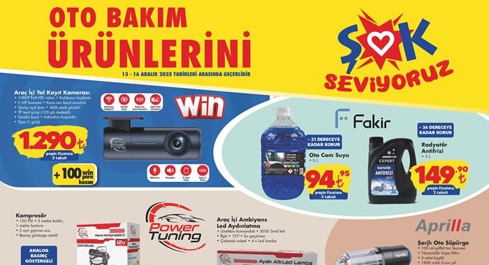 ŞOK 13 Aralık 2025 Aktüel Ürünler Kataloğu