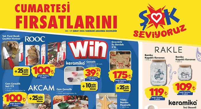 ŞOK 14 Şubat 2026 Aktüel Ürünler Kataloğu