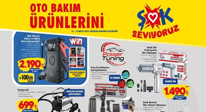 ŞOK 16 Mayıs 2026 Aktüel Ürünler Kataloğu