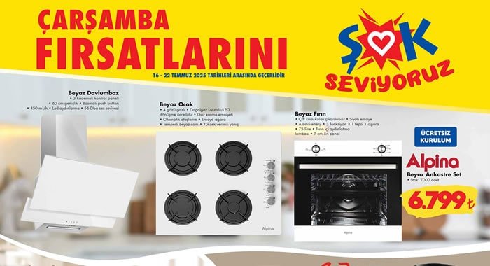 ŞOK 16 Temmuz 2025 Aktüel Ürünler Kataloğu