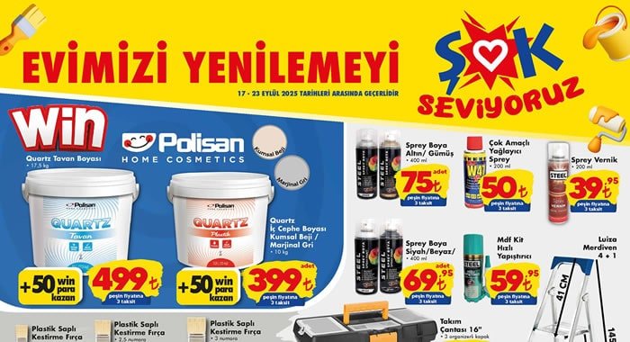 ŞOK 17 Eylül 2025 Aktüel Ürünler Kataloğu