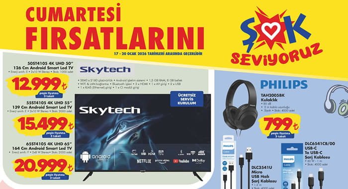 ŞOK 17 Ocak 2026 Aktüel Ürünler Kataloğu