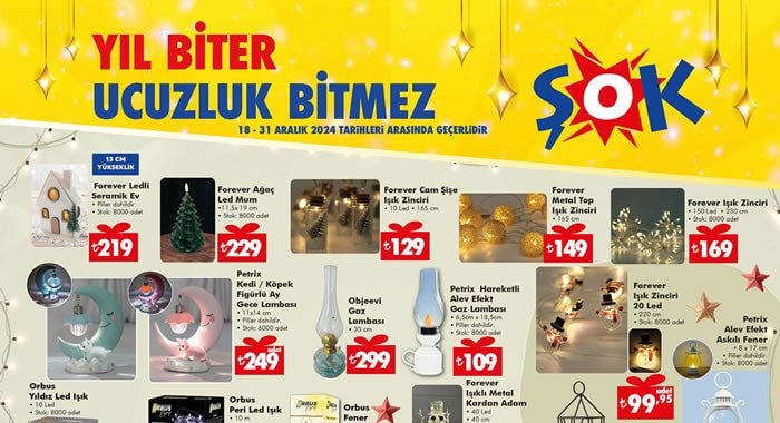 ŞOK 18 Aralık 2024 Aktüel Ürünler Kataloğu