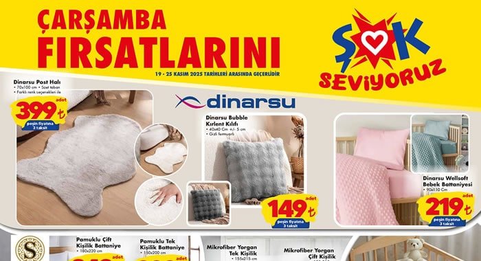ŞOK 19 Kasım 2025 Aktüel Ürünler Kataloğu