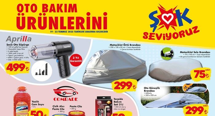 ŞOK 19 Temmuz 2025 Aktüel Ürünler Kataloğu