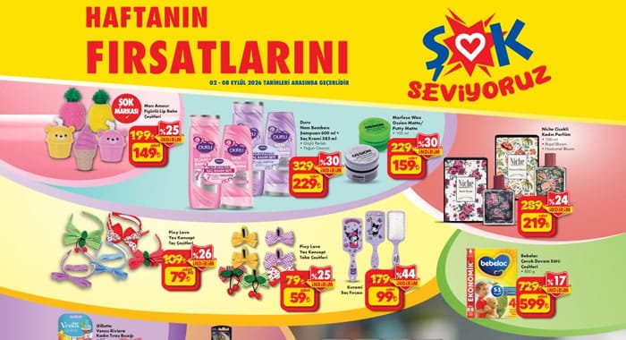 ŞOK 2 Eylül 2026 Aktüel Ürünler Kataloğu