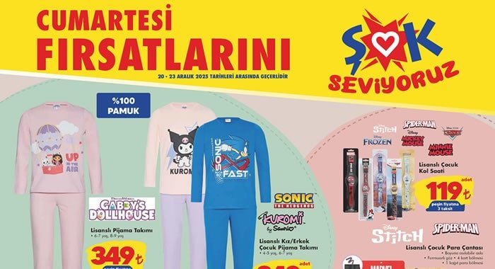 ŞOK 20 Aralık 2025 Aktüel Ürünler Kataloğu