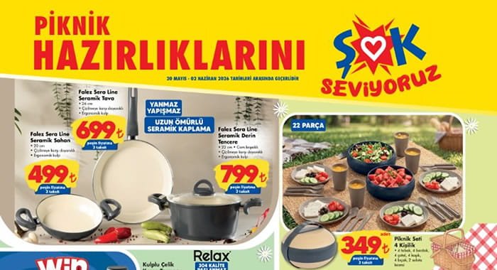 ŞOK 20 Mayıs 2026 Aktüel Ürünler Kataloğu