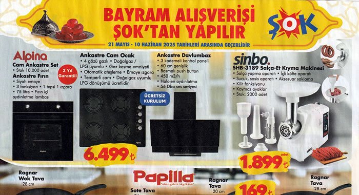 ŞOK 21 Mayıs 2025 Aktüel Ürünler Kataloğu