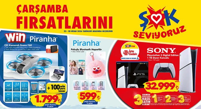 ŞOK 22 Nisan 2026 Aktüel Ürünler Kataloğu