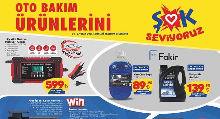 ŞOK 24 Ocak 2026 Aktüel Ürünler Kataloğu