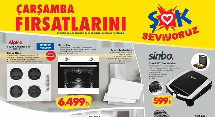 ŞOK 25 Haziran 2025 Aktüel Ürünler Kataloğu