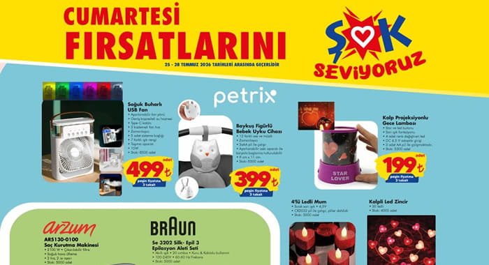 ŞOK 25 Temmuz 2026 Aktüel Ürünler Kataloğu