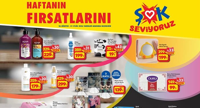 ŞOK 26 Ağustos 2026 Aktüel Ürünler Kataloğu