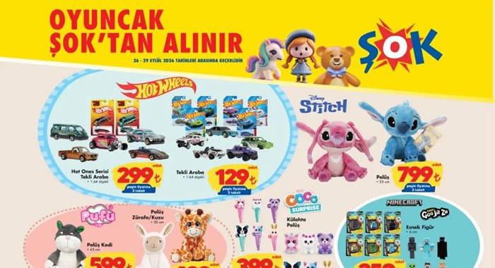 ŞOK 26 Eylül 2026 Aktüel Ürünler Kataloğu