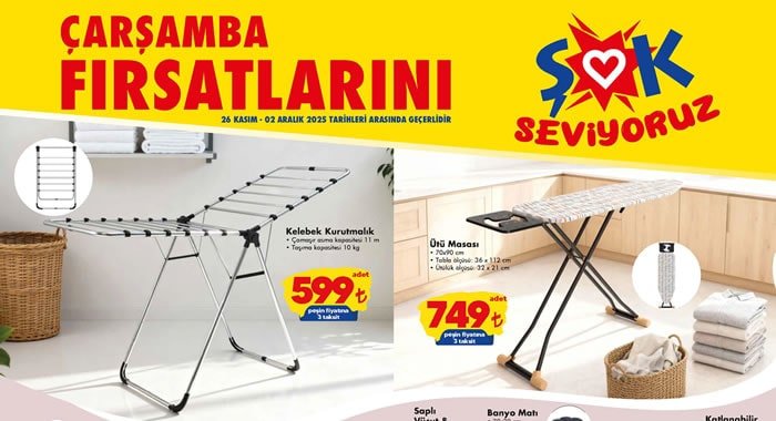 ŞOK 26 Kasım 2025 Aktüel Ürünler Kataloğu