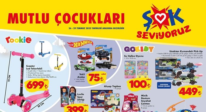 ŞOK 26 Temmuz 2025 Aktüel Ürünler Kataloğu