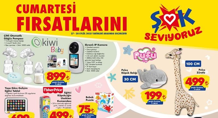 ŞOK 27 Eylül 2025 Aktüel Ürünler Kataloğu
