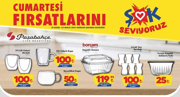 ŞOK 29 Kasım 2025 Aktüel Ürünler Kataloğu