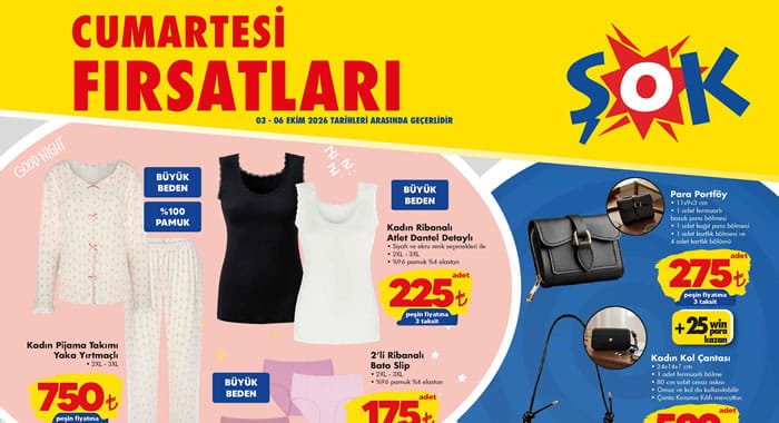 ŞOK 3 Ekim 2026 Aktüel Ürünler Kataloğu