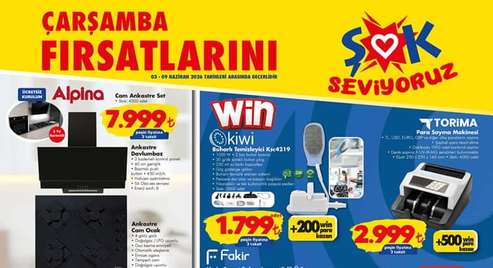 ŞOK 3 Haziran 2026 Aktüel Ürünler Kataloğu
