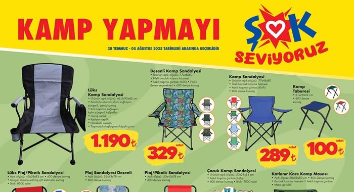ŞOK 30 Temmuz 2025 Aktüel Ürünler Kataloğu