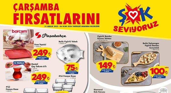 ŞOK 31 Aralık 2025 Aktüel Ürünler Kataloğu