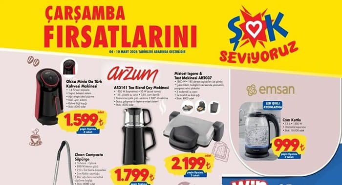 ŞOK 4 Mart 2026 Aktüel Ürünler Kataloğu