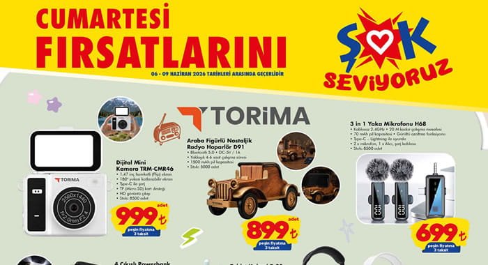 ŞOK 6 Haziran 2026 Aktüel Ürünler Kataloğu