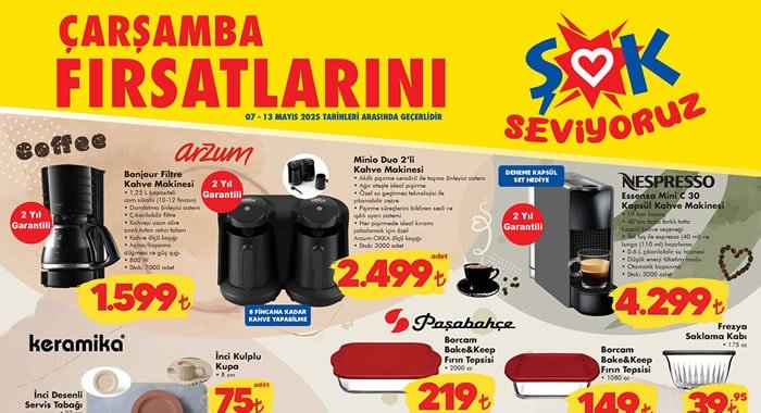 ŞOK 7 Mayıs 2025 Aktüel Ürünler Kataloğu
