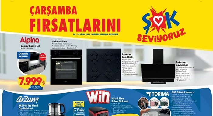 ŞOK 8 Nisan 2026 Aktüel Ürünler Kataloğu