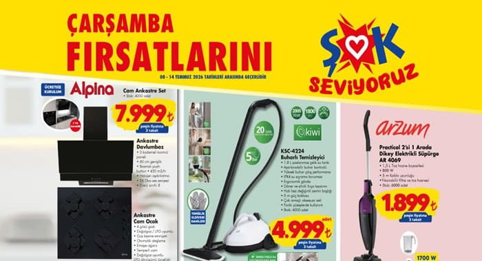 ŞOK 8 Temmuz 2026 Aktüel Ürünler Kataloğu