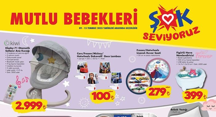 ŞOK 9 Temmuz 2025 Aktüel Ürünler Kataloğu