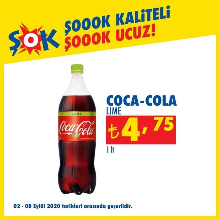 Coca Cola Lime ( ŞOK 2 Eylül 2020 )