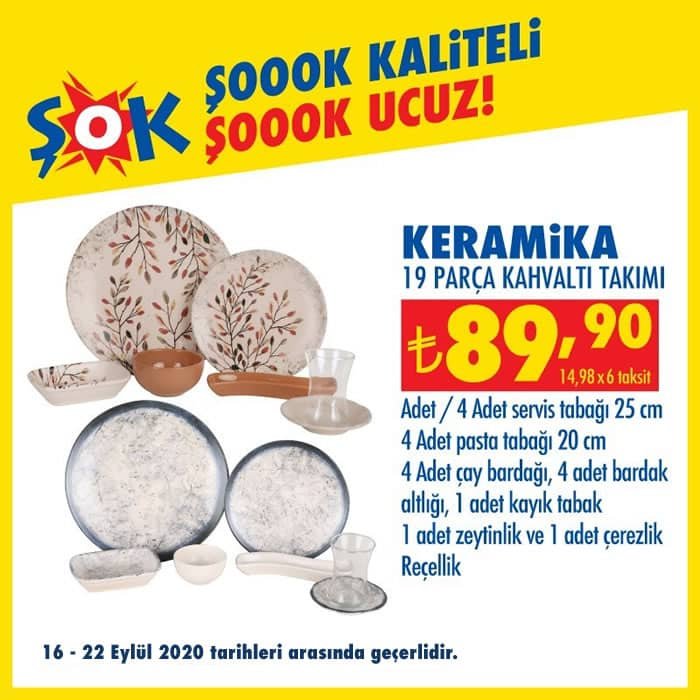 Keramika 19 Parça Kahvaltı Takımı ( ŞOK 16 Eylül 2020 )